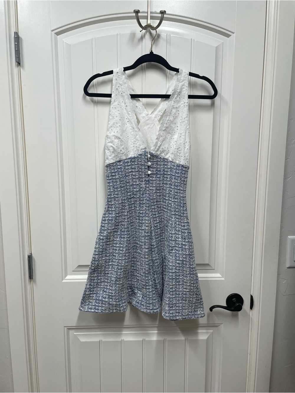 Zara Contrasting Fabric Dress - Picture 3 of 6